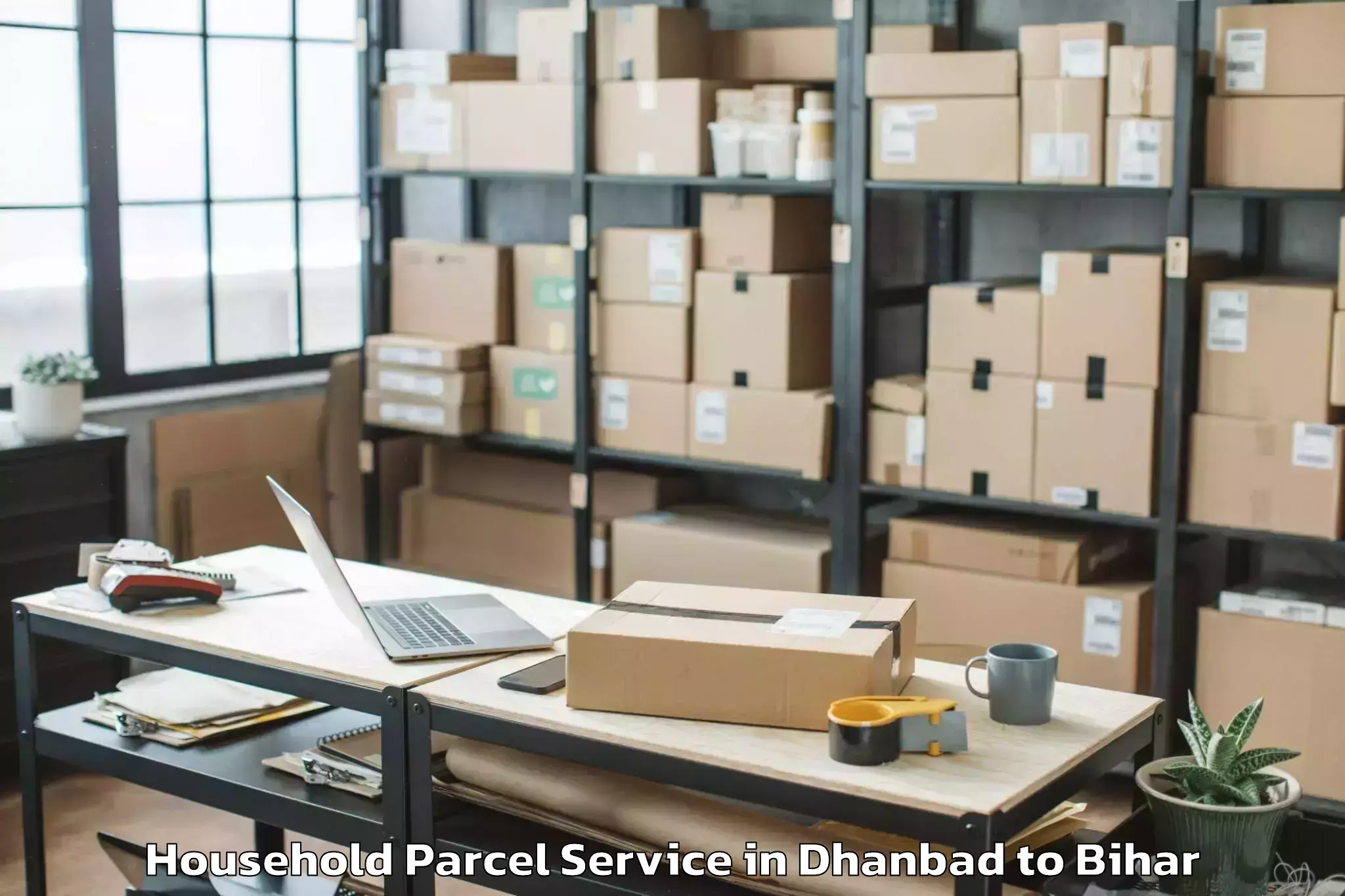 Easy Dhanbad to Pothia Household Parcel Booking